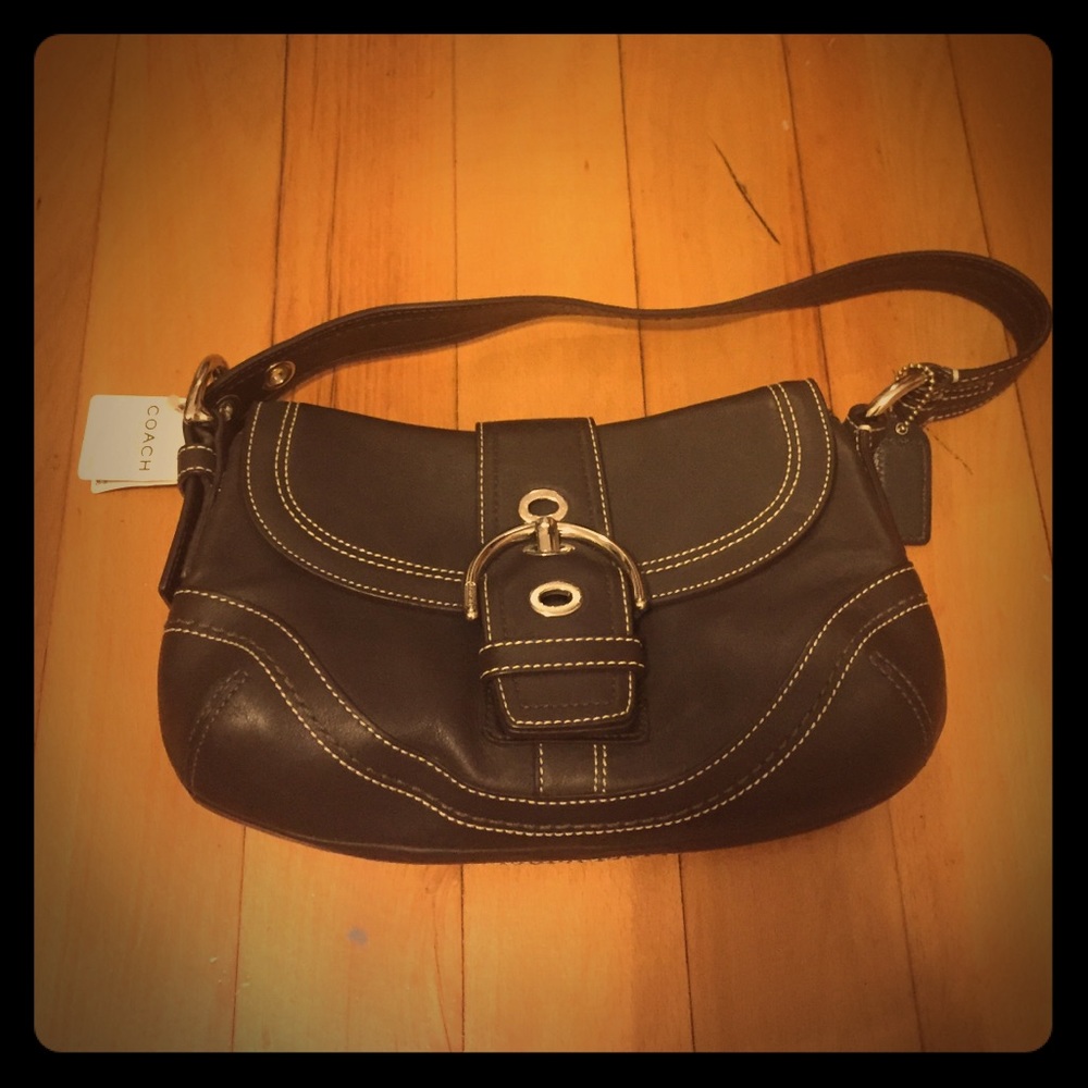NWT Brown Leather Coach Purse